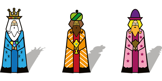 Three Wise Men Cartoon PNG image