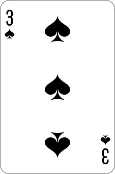 Threeof Spades Playing Card PNG image