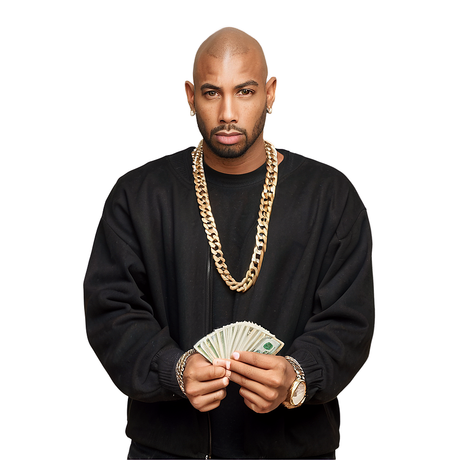 Thug Holding Money Png Lvq PNG image