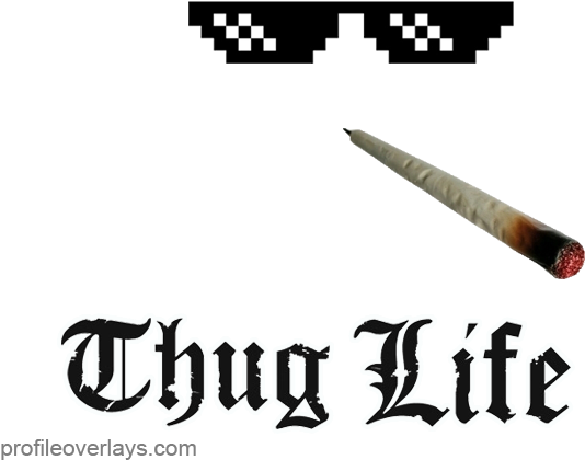 Thug Life Meme Elements PNG image