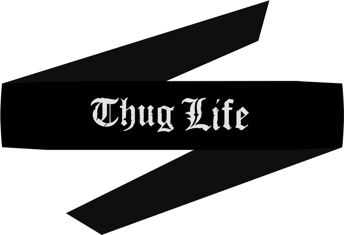 Thug Life Text Banner PNG image