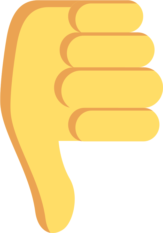 Thumbs Down Emoji PNG image