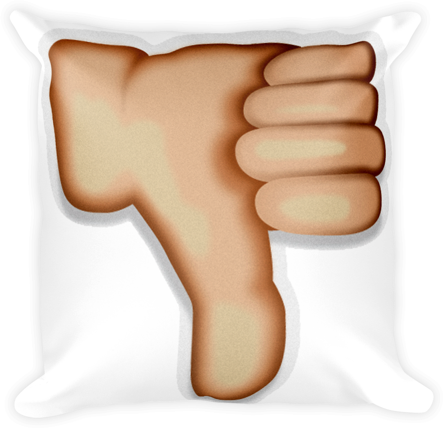 Thumbs Down Pillow Emoji PNG image