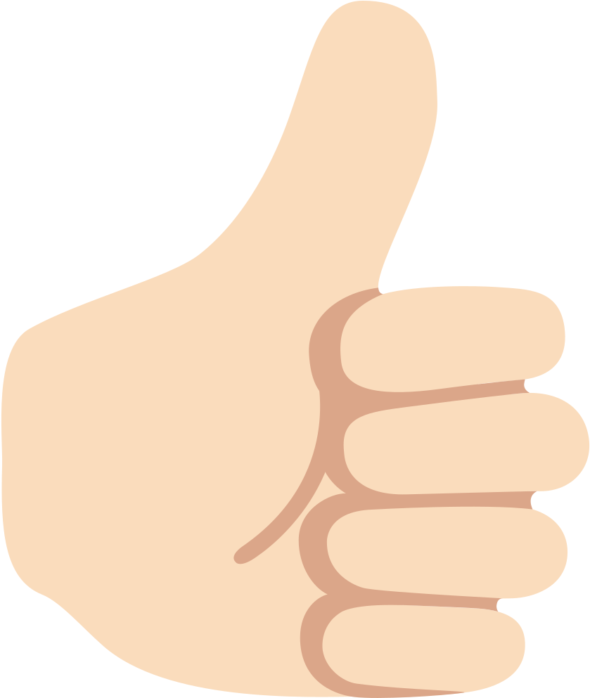 Thumbs Up Emoji Graphic PNG image