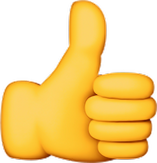 Thumbs Up Emoji Graphic PNG image