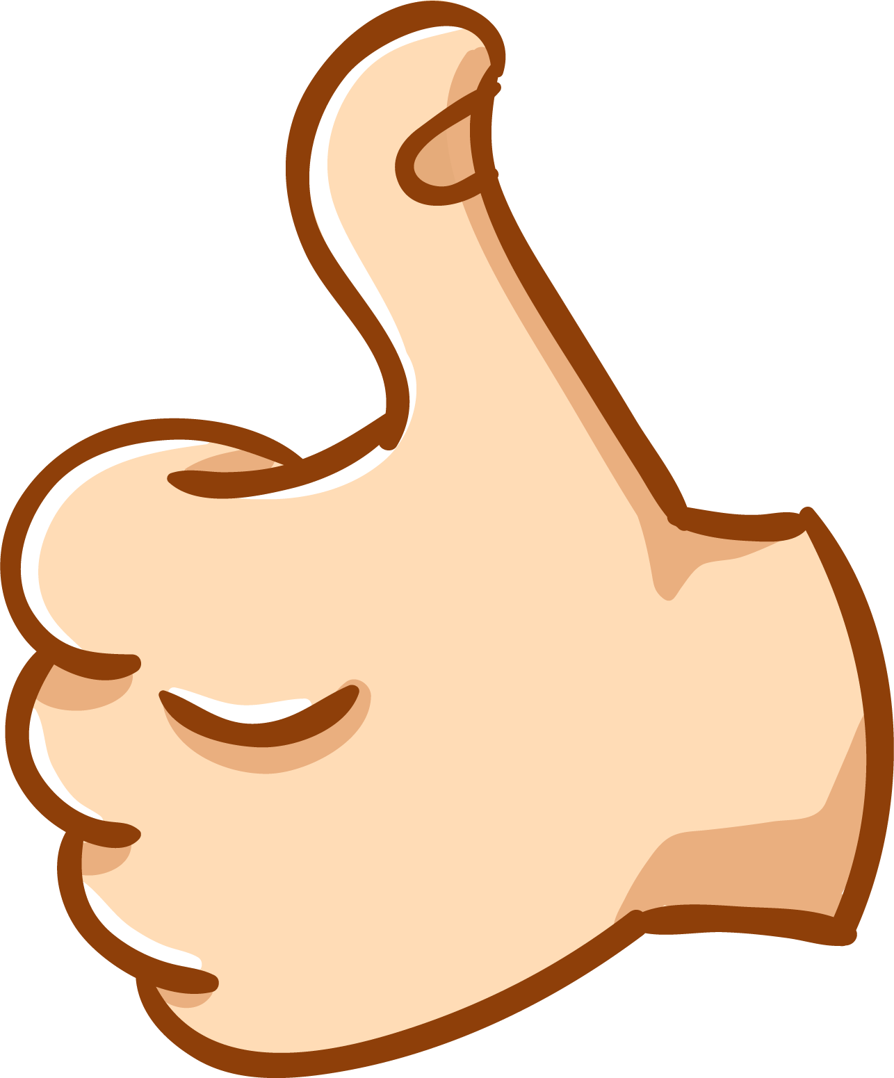 Thumbs Up Gesture Graphic PNG image