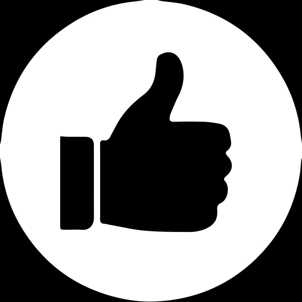 Thumbs Up Social Media Icon PNG image