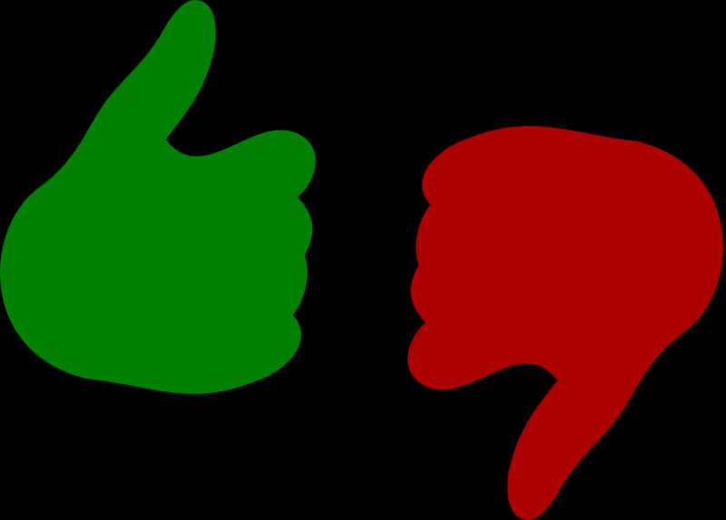 Thumbs Upand Down Symbols PNG image