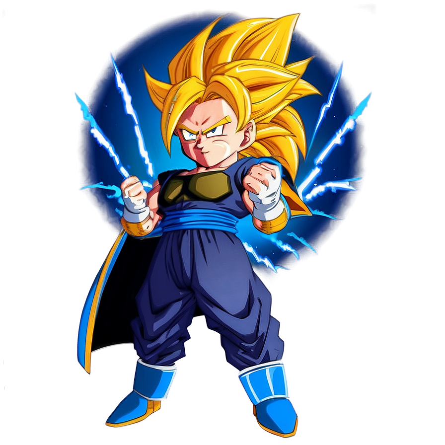 Thunder Super Saiyan Hair Png Vbw8 PNG image