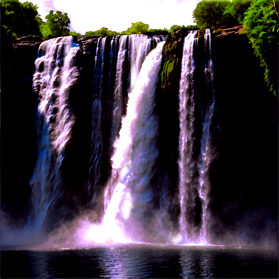 Thunderous Waterfall Sound Png Mxg29 PNG image