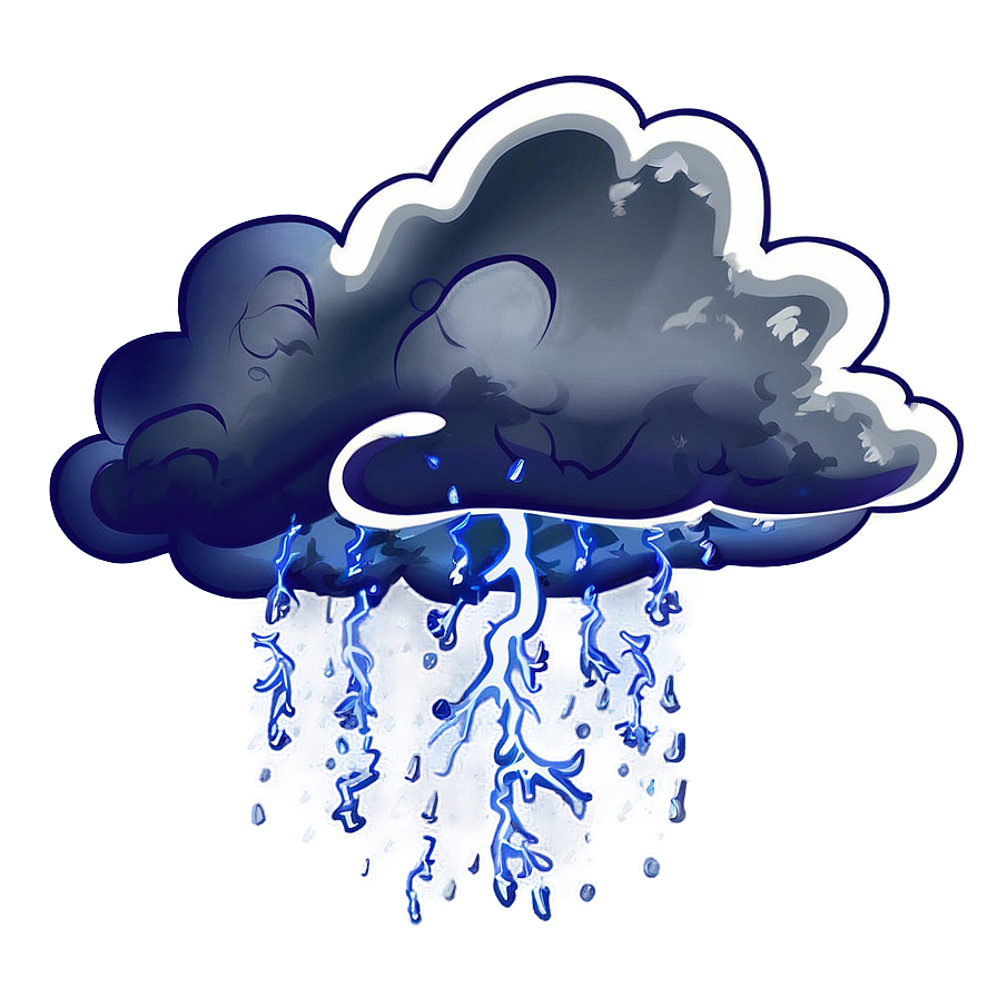 Thunderstorm Rain Png 05032024 PNG image