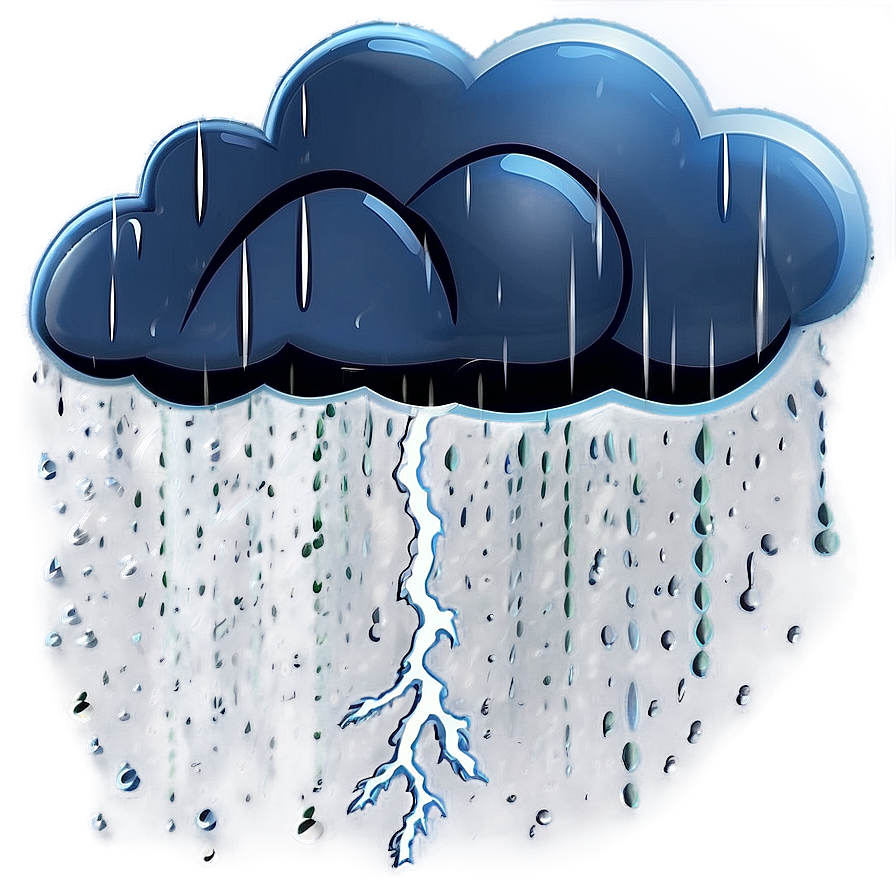 Thunderstorm Rain Png Aac54 PNG image