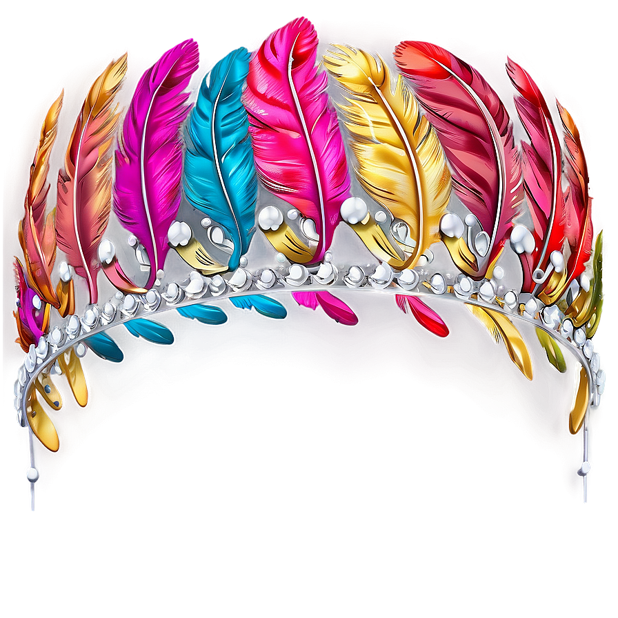 Tiara With Feathers Png 05252024 PNG image