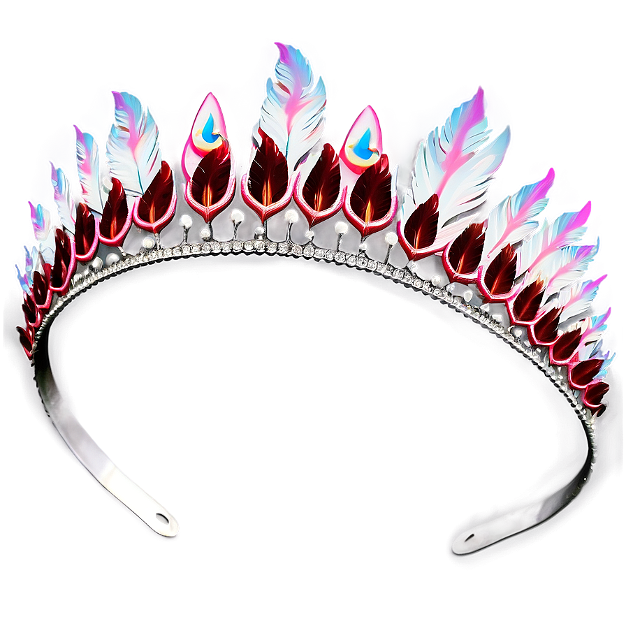 Tiara With Feathers Png 72 PNG image