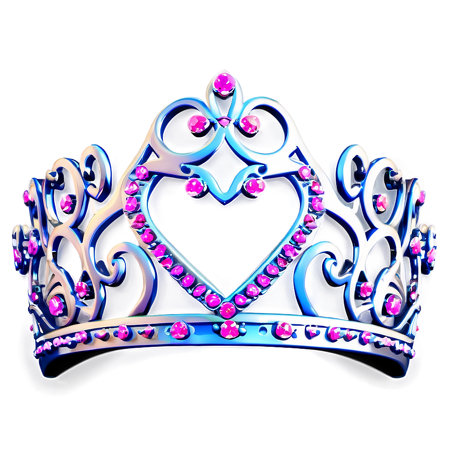 Tiara With Hearts Png Qxe PNG image