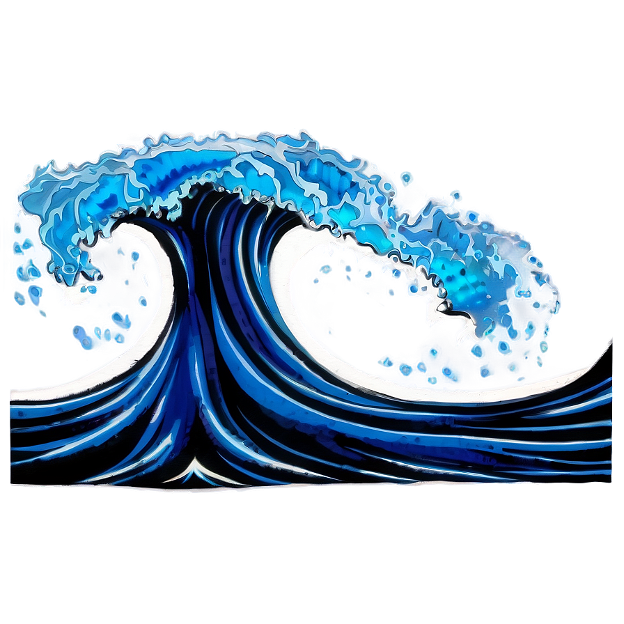 Tidal Wave Art Png Pgn PNG image