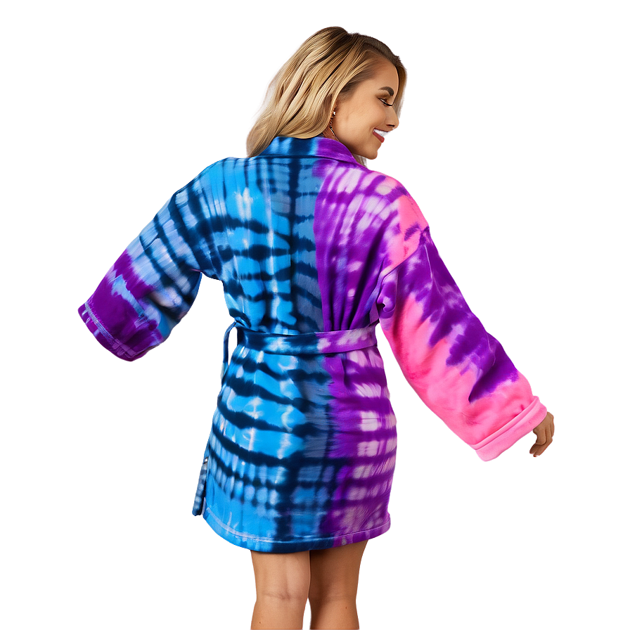 Tie-dye Fun Robe Png Ngw38 PNG image