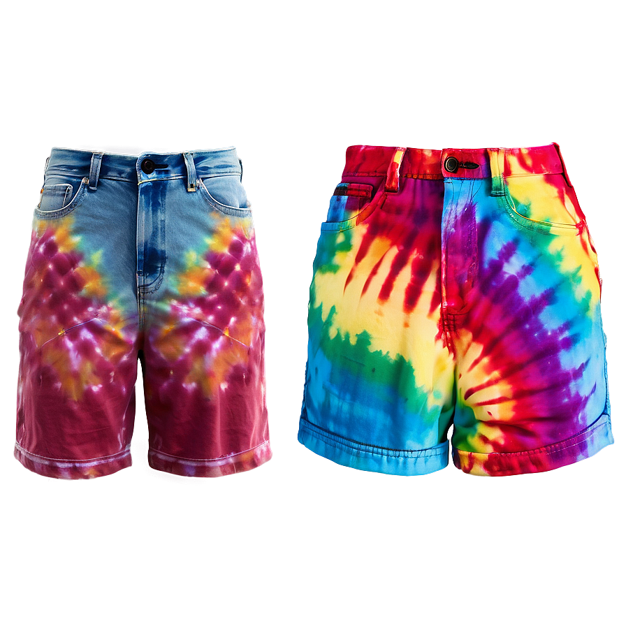 Tie-dye Jorts Cool Png 25 PNG image