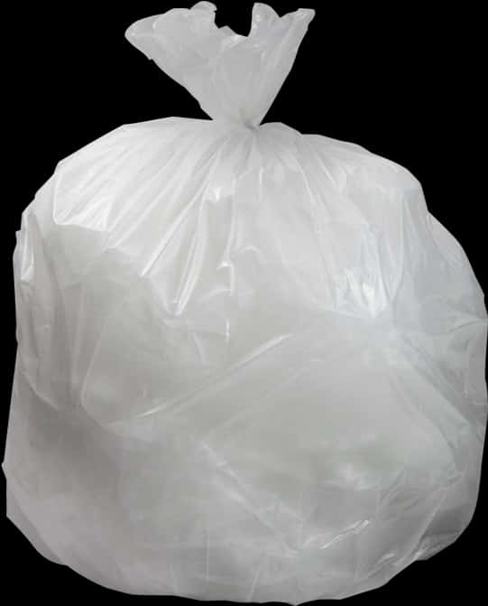 Tied White Garbage Bag PNG image