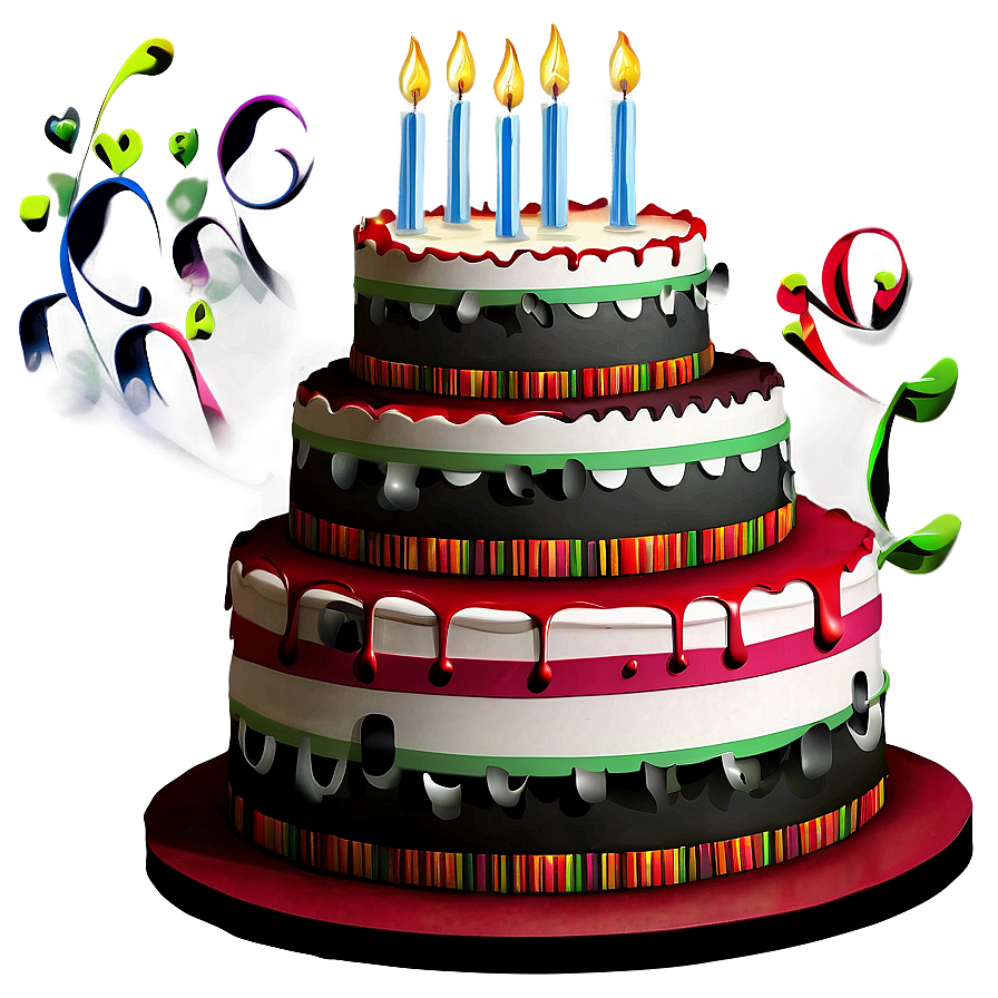 Tiered Birthday Cake Png Ufb11 PNG image