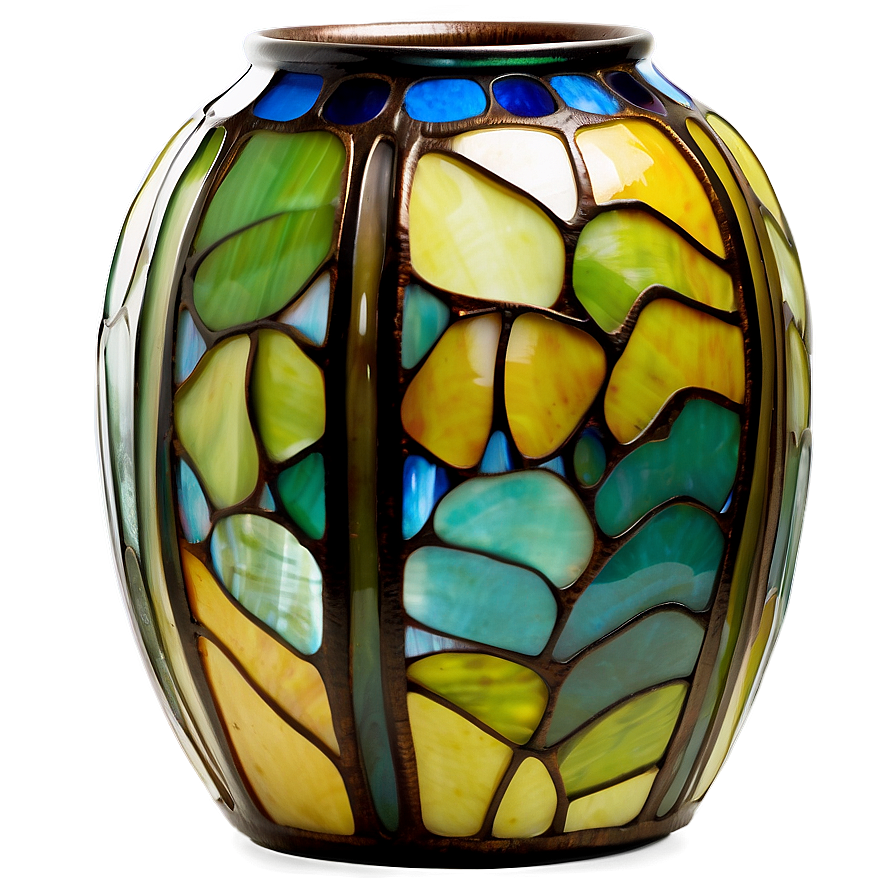 Tiffany Glass Vase Png 06242024 PNG image