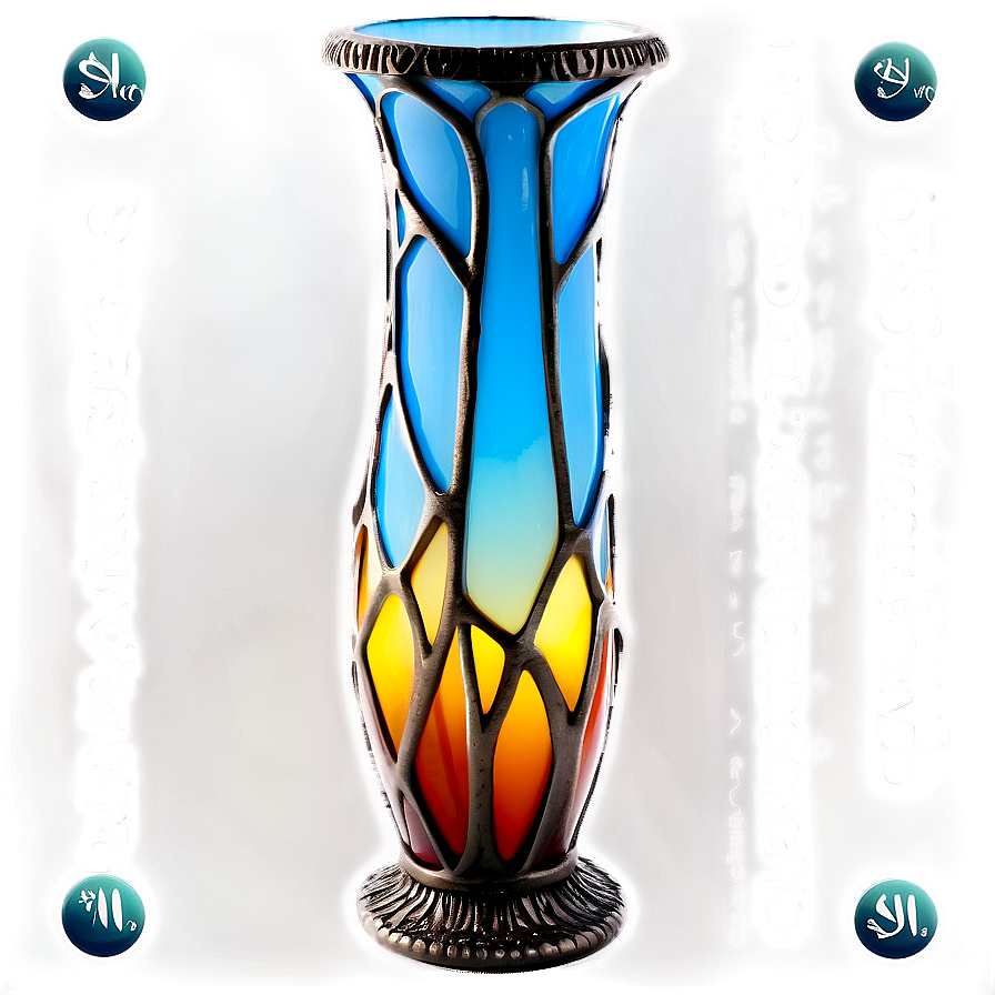 Tiffany Glass Vase Png 6 PNG image