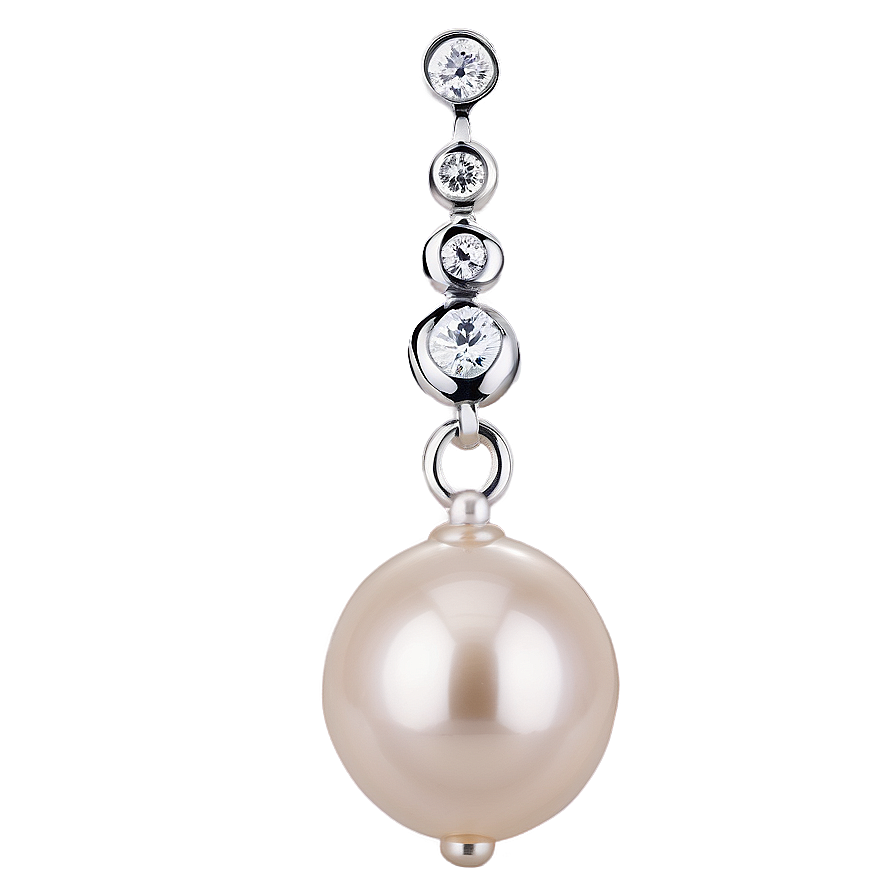 Tiffany Pearl Earrings Png 9 PNG image