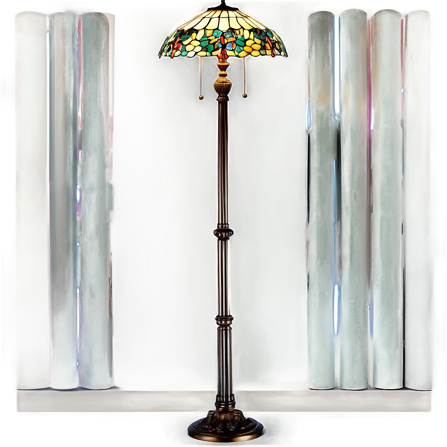 Tiffany Style Floor Lamp Png 12 PNG image