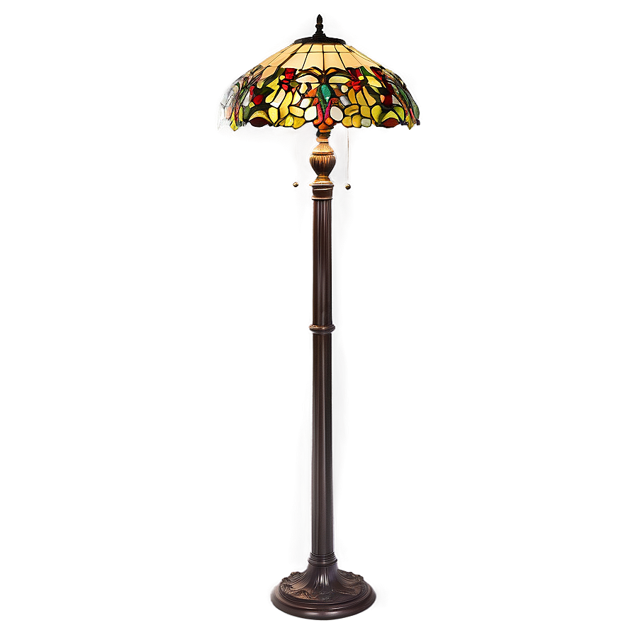 Tiffany Style Floor Lamp Png Ihq42 PNG image