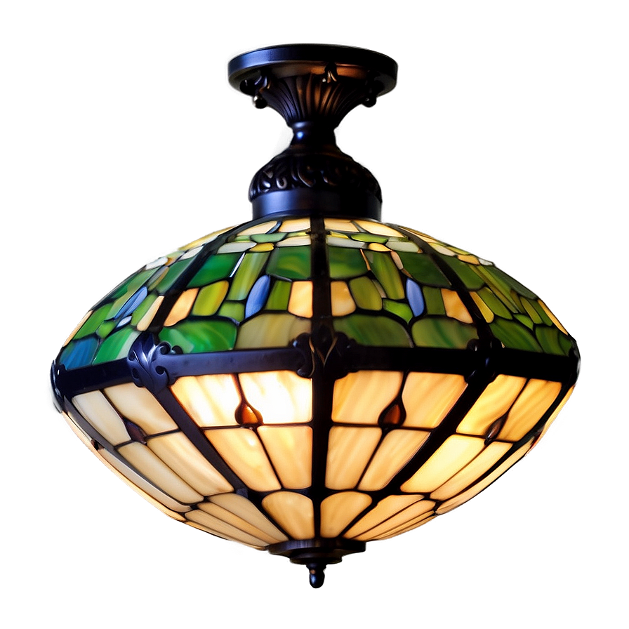 Tiffany Style Light Fixture Png Bkd PNG image