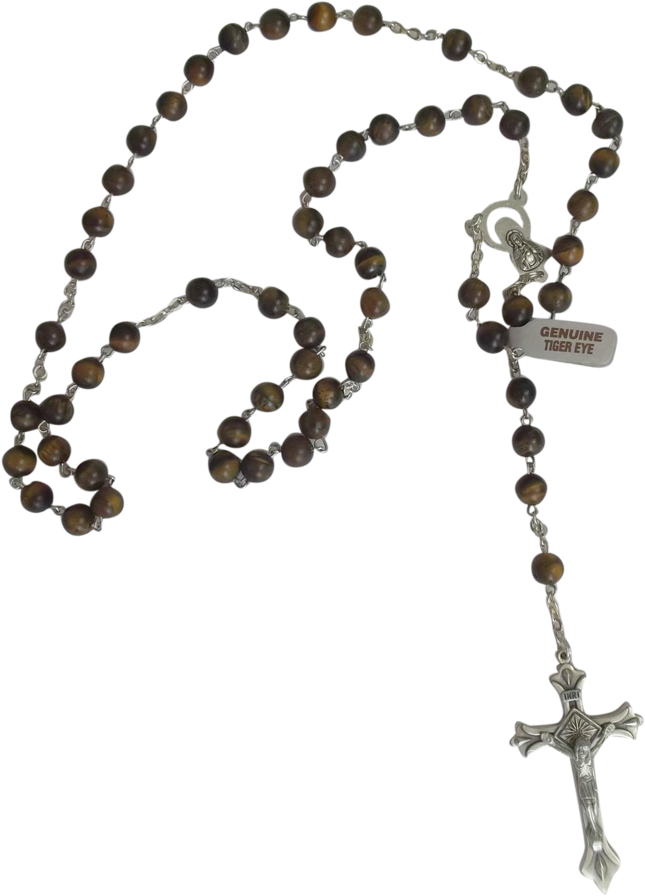 Tiger_ Eye_ Rosary_ Beads PNG image