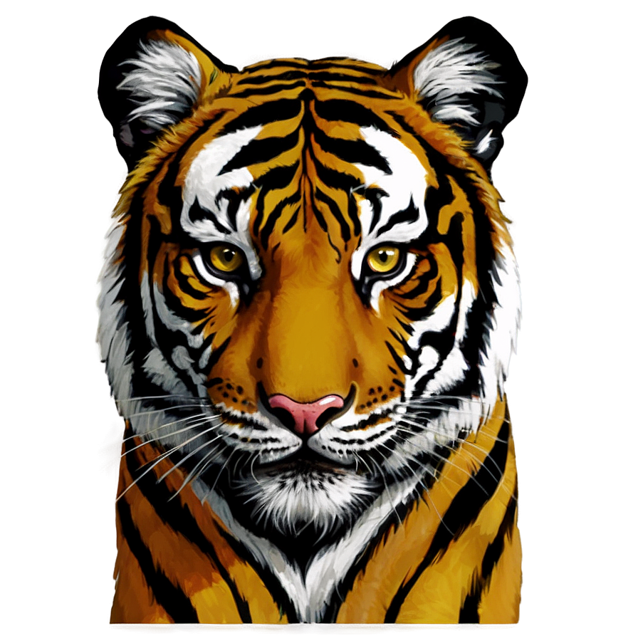 Tiger Face In Shadows Png 06252024 PNG image