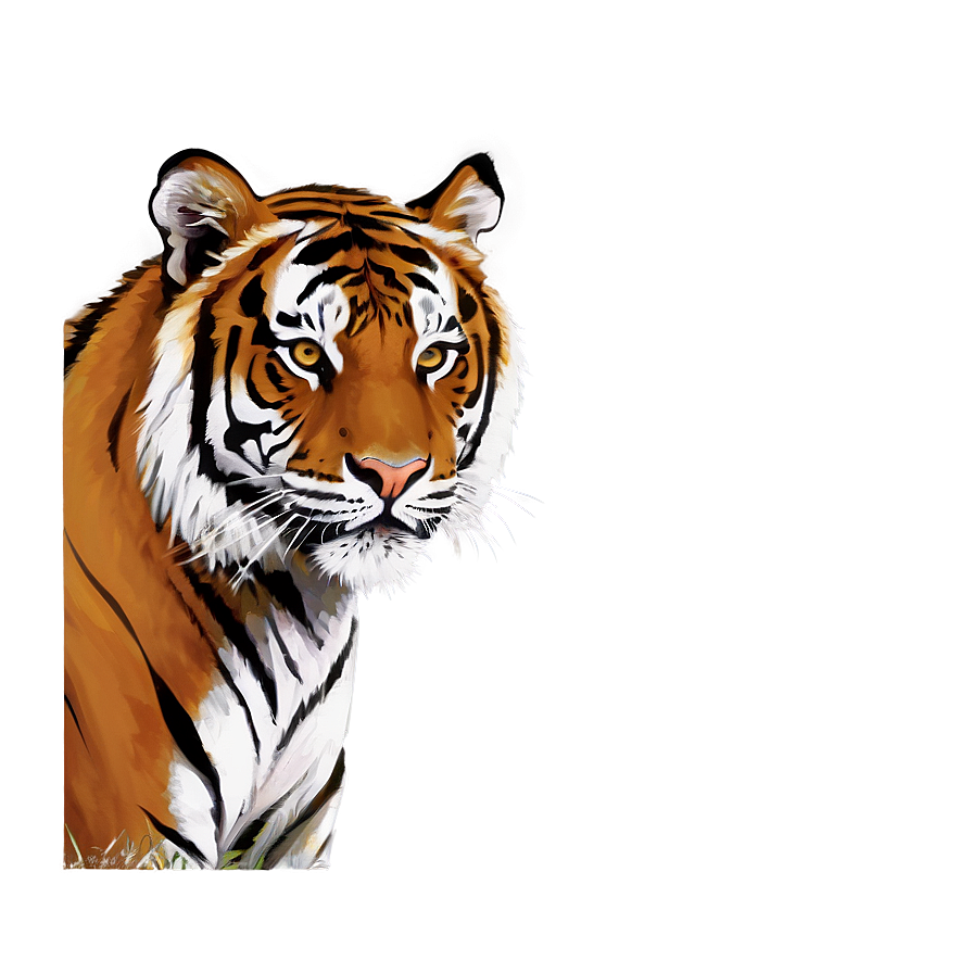 Tiger Face In Shadows Png 23 PNG image