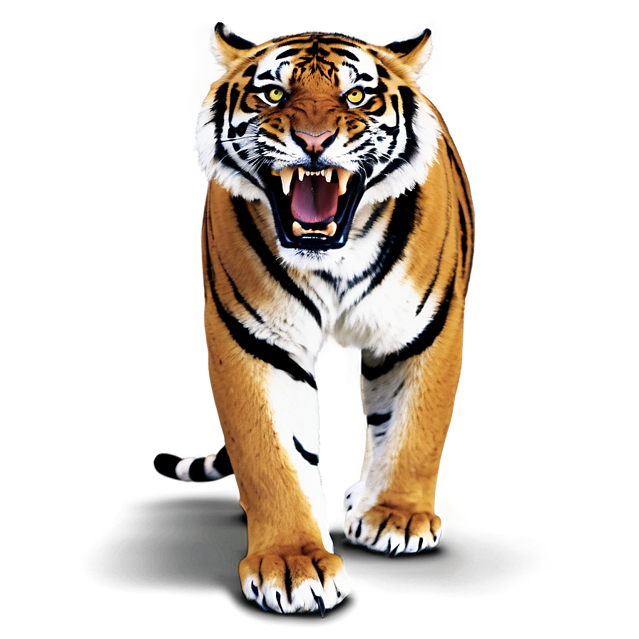 Tiger Full Of Anger Png 06252024 PNG image