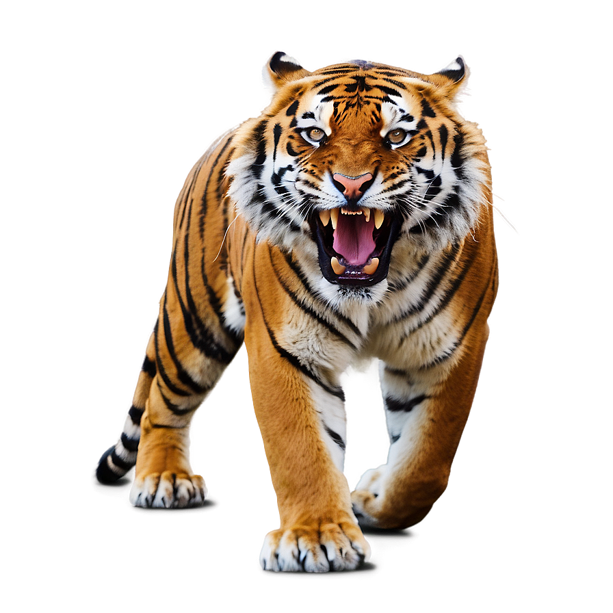 Tiger In Savage Roar Png 22 PNG image