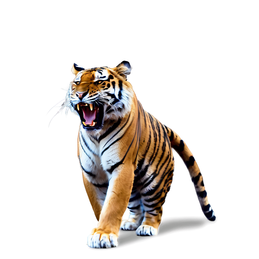 Tiger's Power And Anger Png Rtq3 PNG image