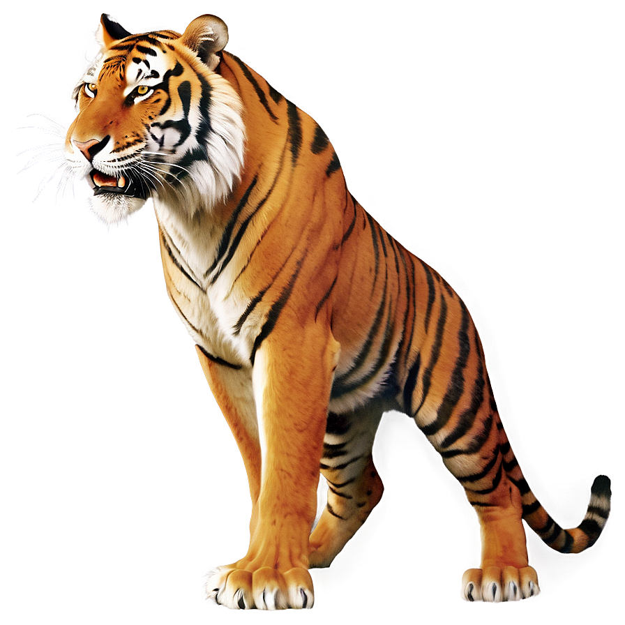 Tiger's Wrath Unleashed Png Bcr PNG image