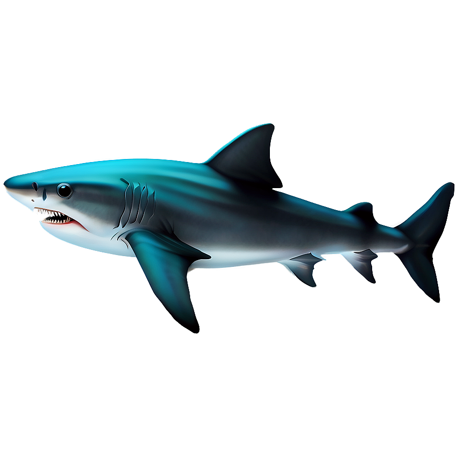 Tiger Shark Illustration Png 06212024 PNG image