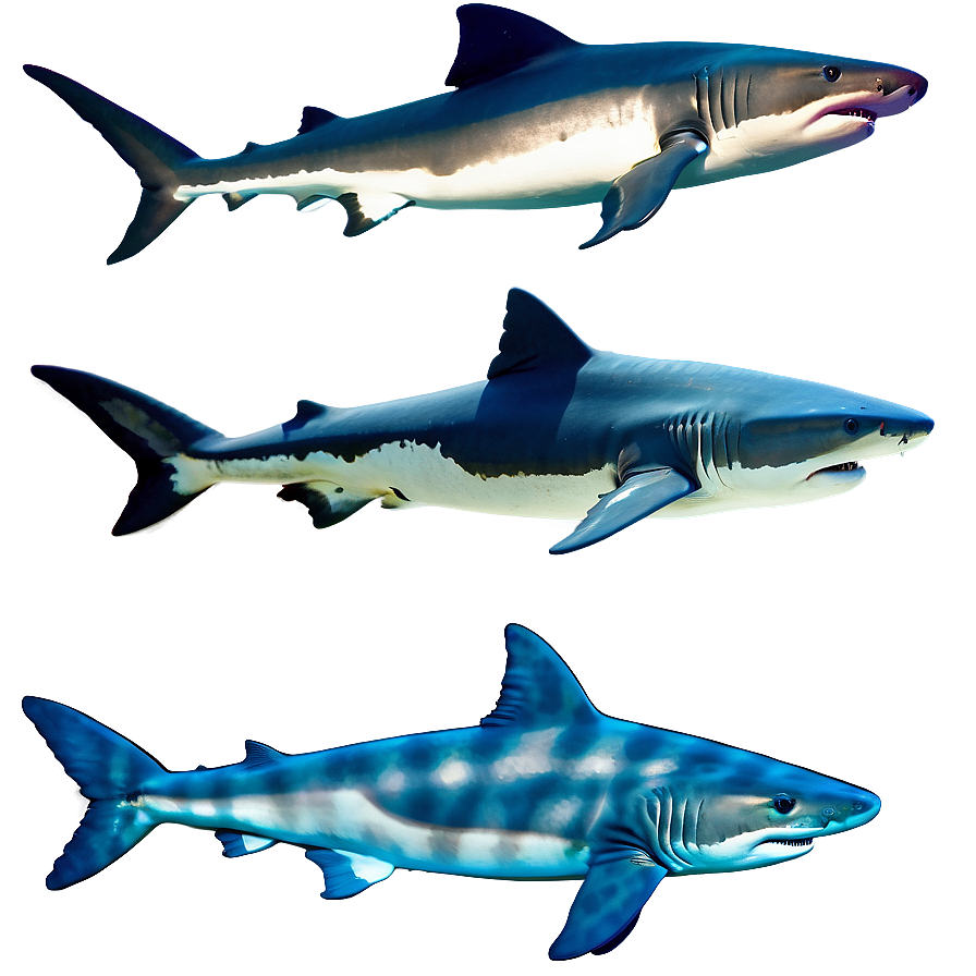 Tiger Shark Species Comparison Png Nap PNG image