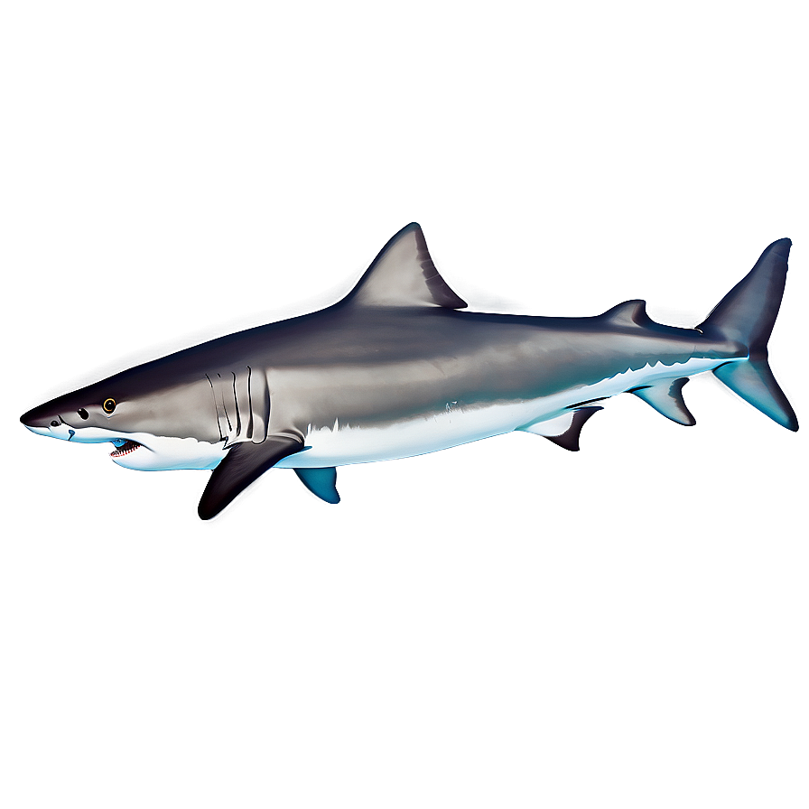 Tiger Shark Swimming Clipart Png 06212024 PNG image