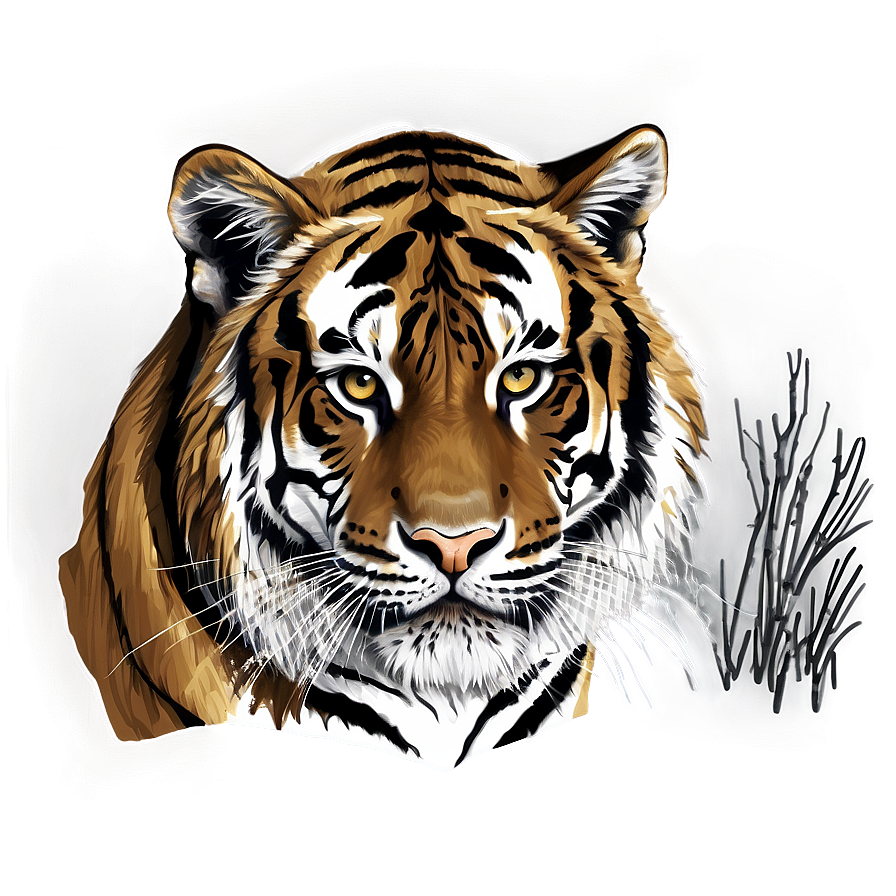 Tiger Sketch Png 05032024 PNG image