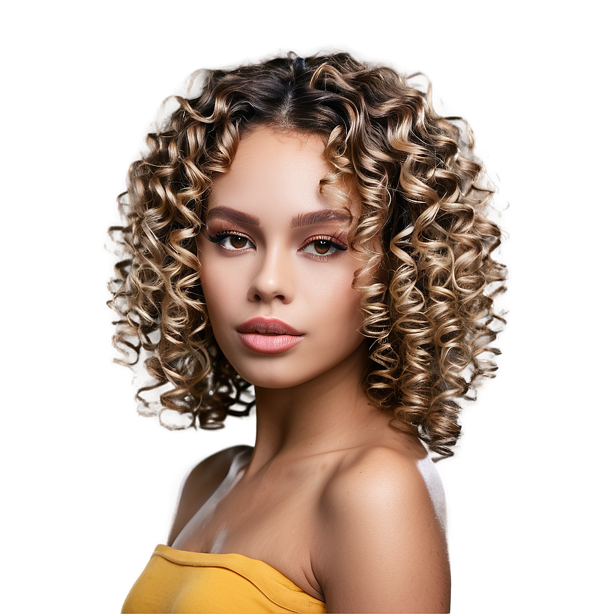 Tight Curl Perm Png Yoq1 PNG image