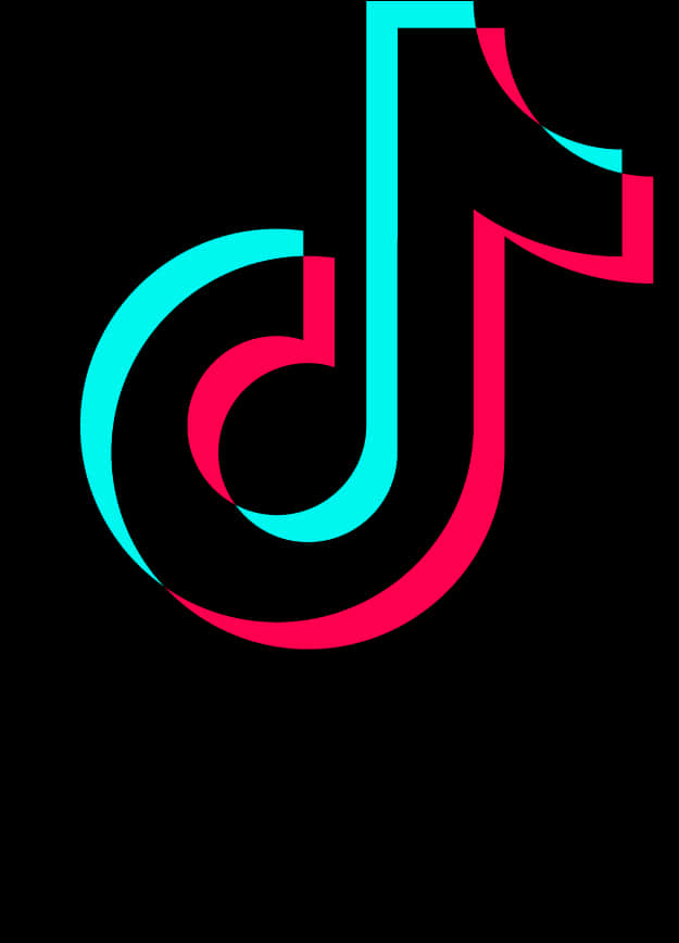 Tik Tok Logo Black Background PNG image