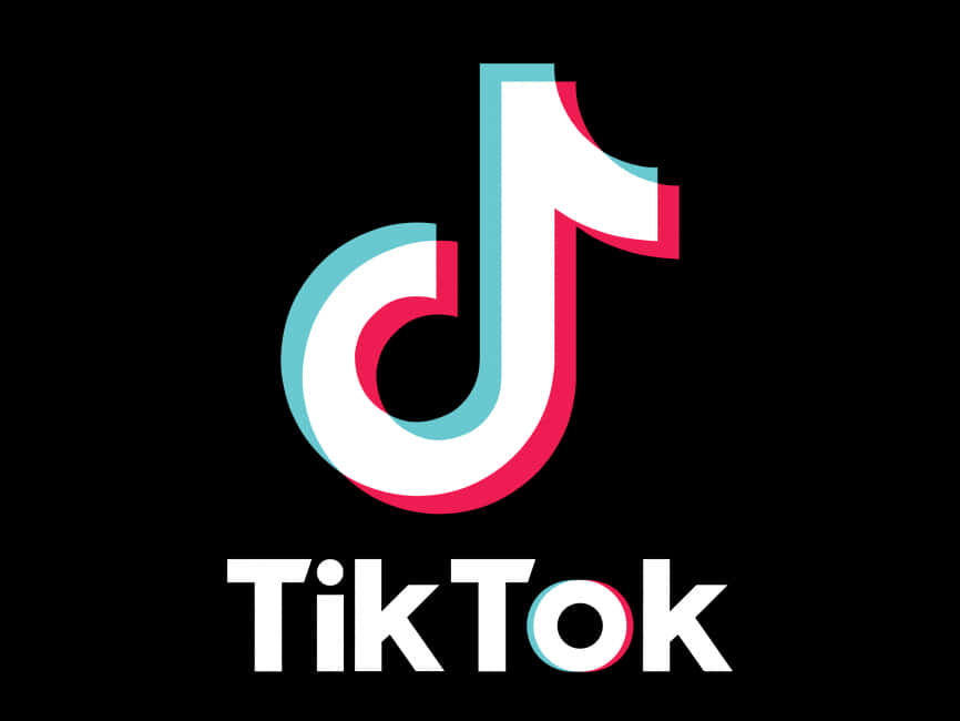 Tik Tok Logo Black Background PNG image