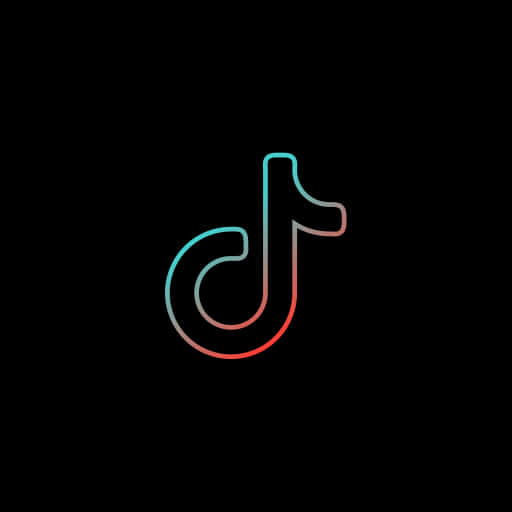 Tik Tok Logo Gradient Background PNG image