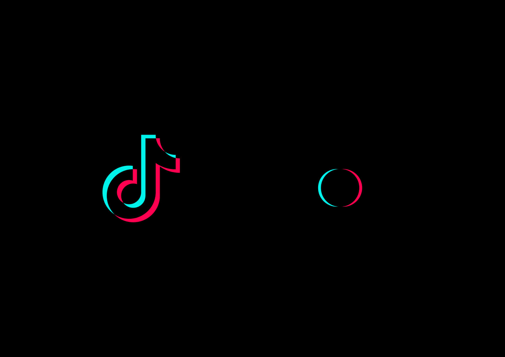 Tik Tok Logo Neon Glow PNG image