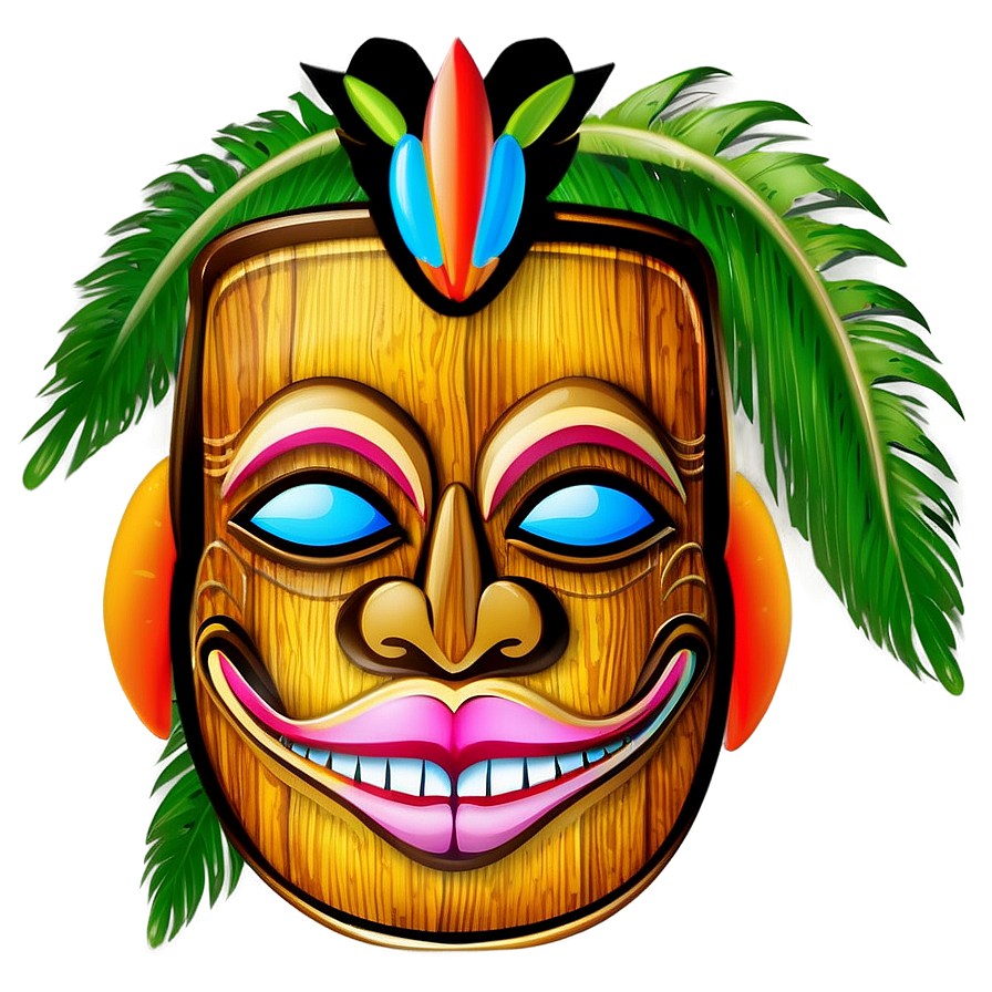 Tiki Bar Serving Tray Png 06132024 PNG image