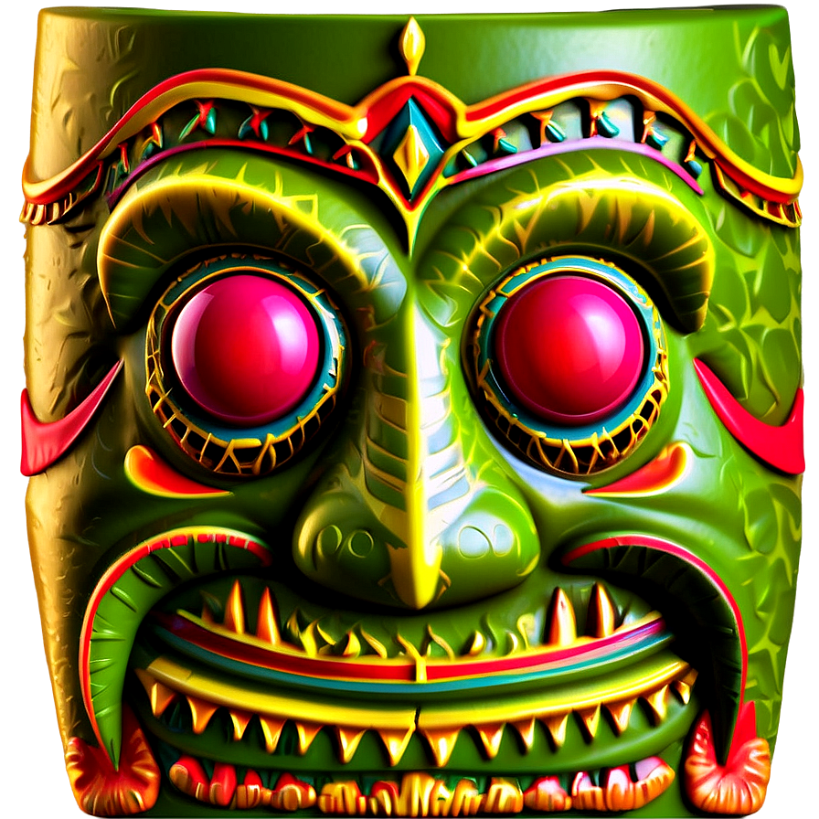 Tiki Party Invitation Png 06132024 PNG image