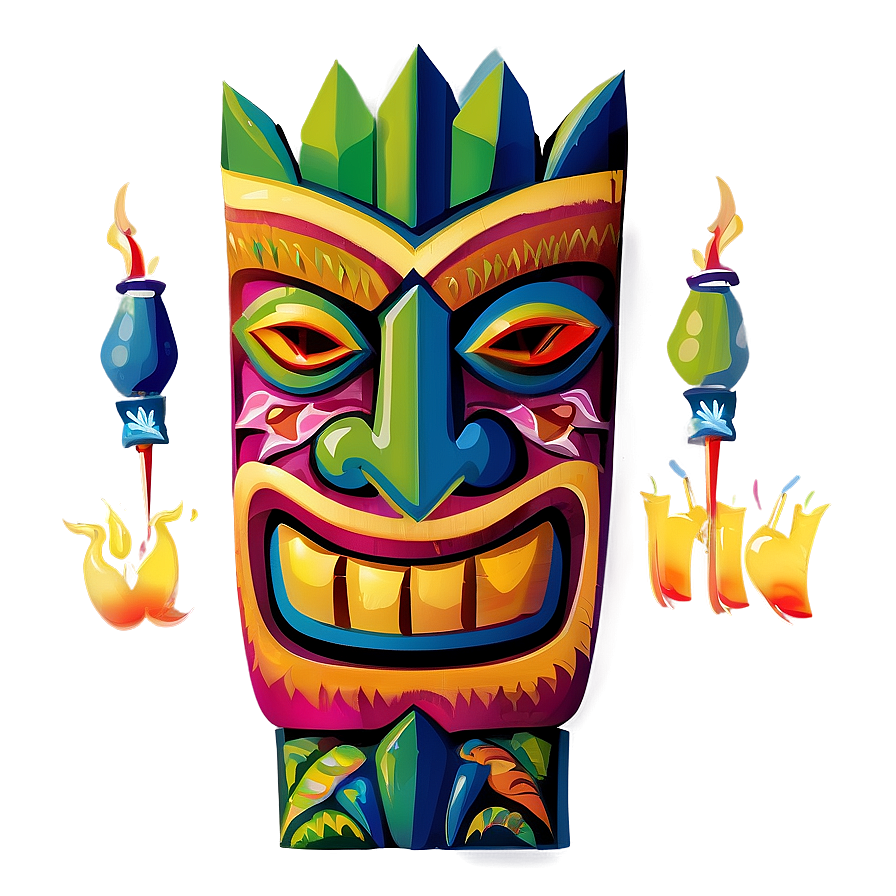 Tiki Party Invitation Png Mgj15 PNG image