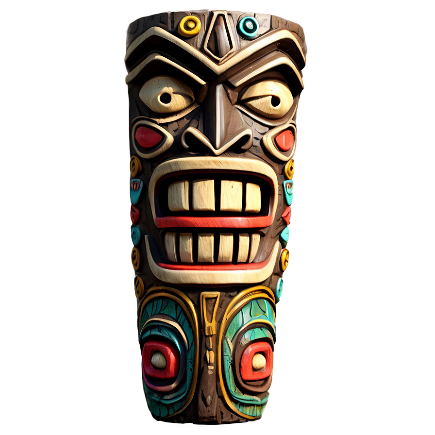 Tiki Warrior Statue Png 06132024 PNG image